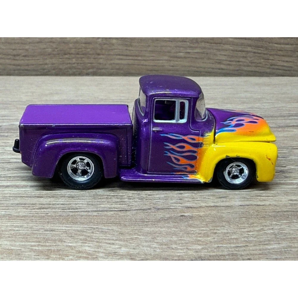 Hot Wheels Collectibles 1999 Black Box 1956 Ford F-100 Pickup Purple w/Flames
